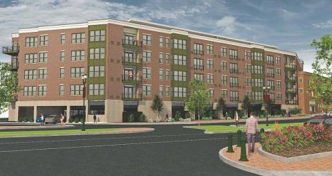 Electric City Apartments in Downtown Schenectady (Artist rendering)